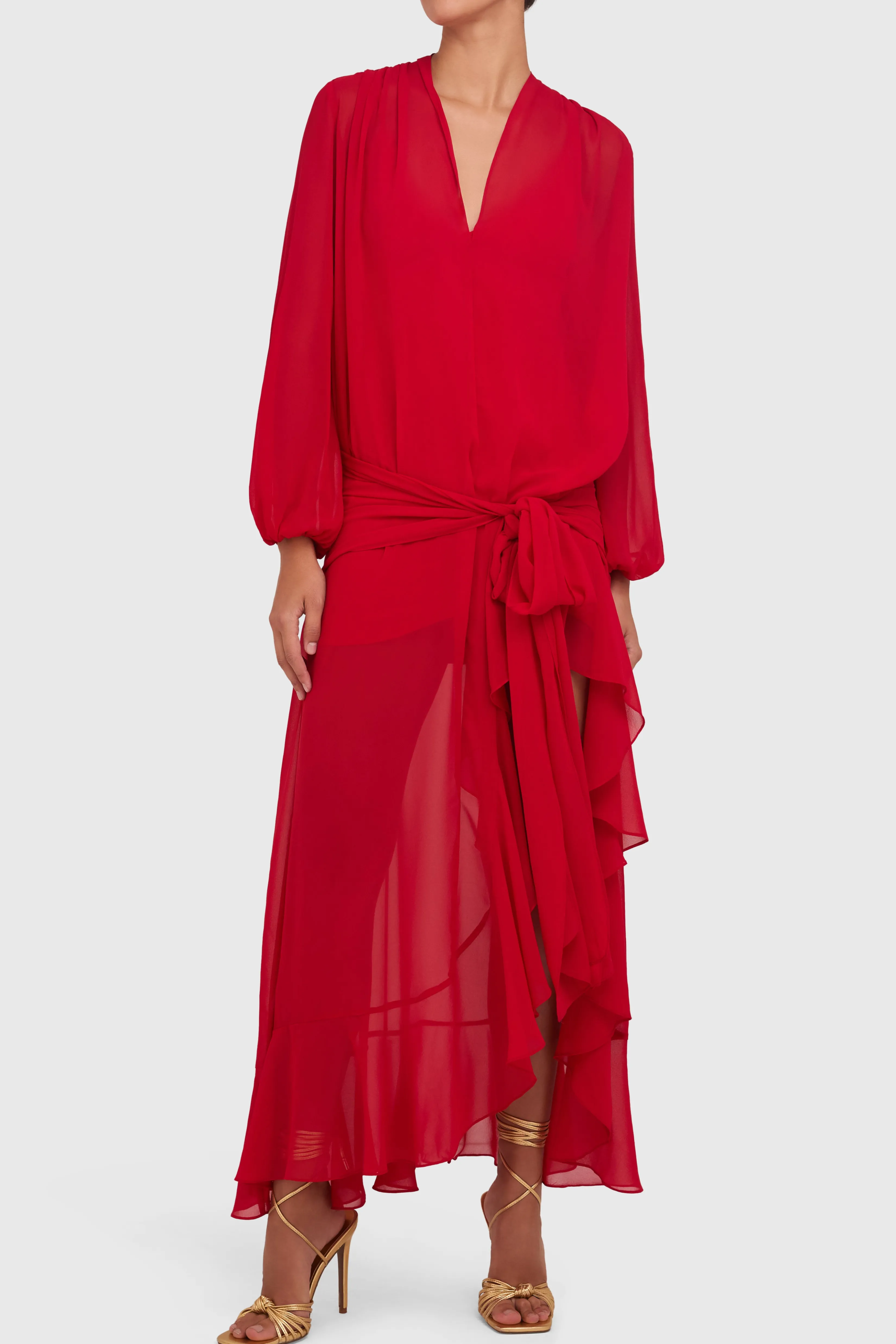 Online Amanda Uprichard Calliope Dress Red