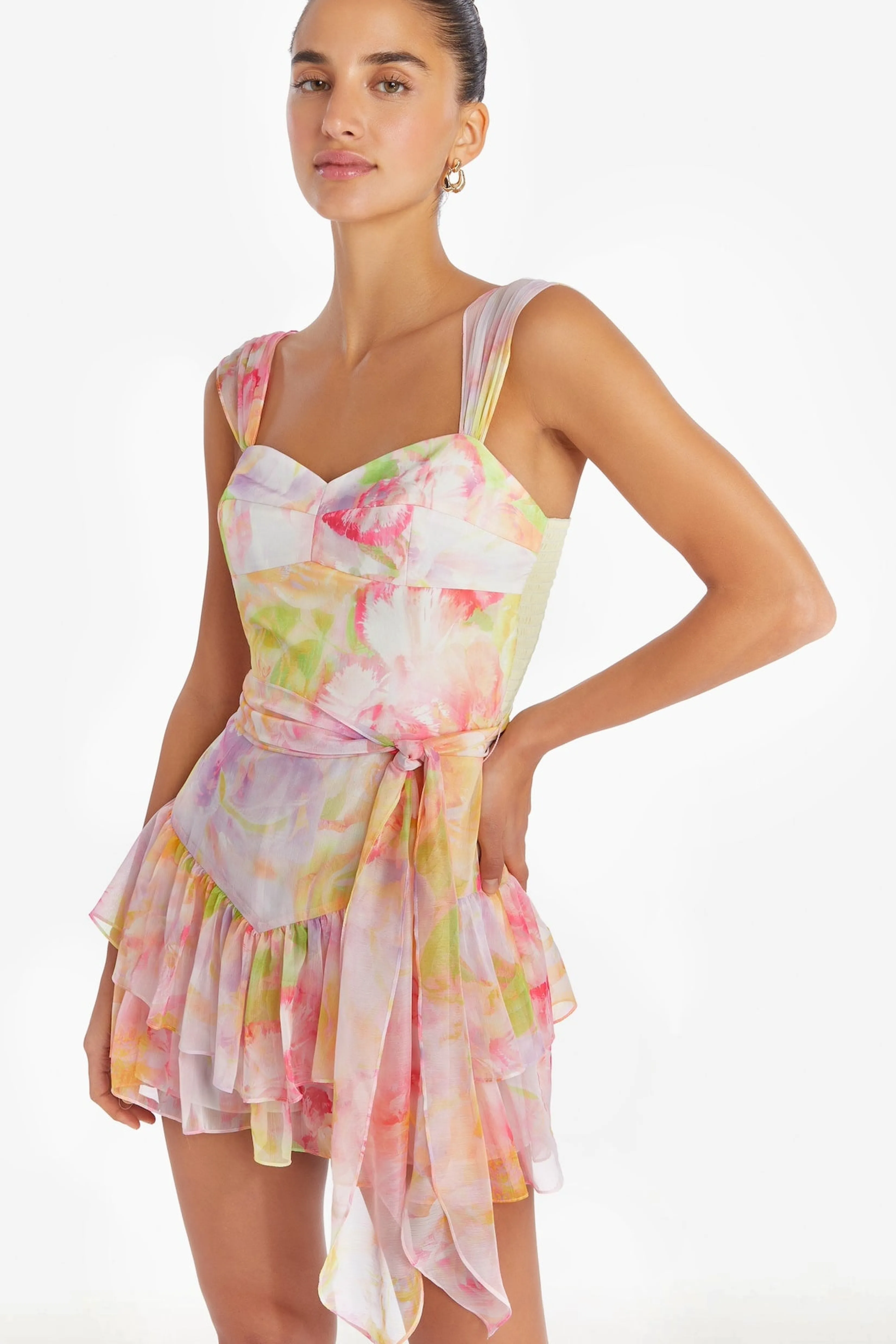 Best Sale Amanda Uprichard Kendra Skort Romper in Vivian