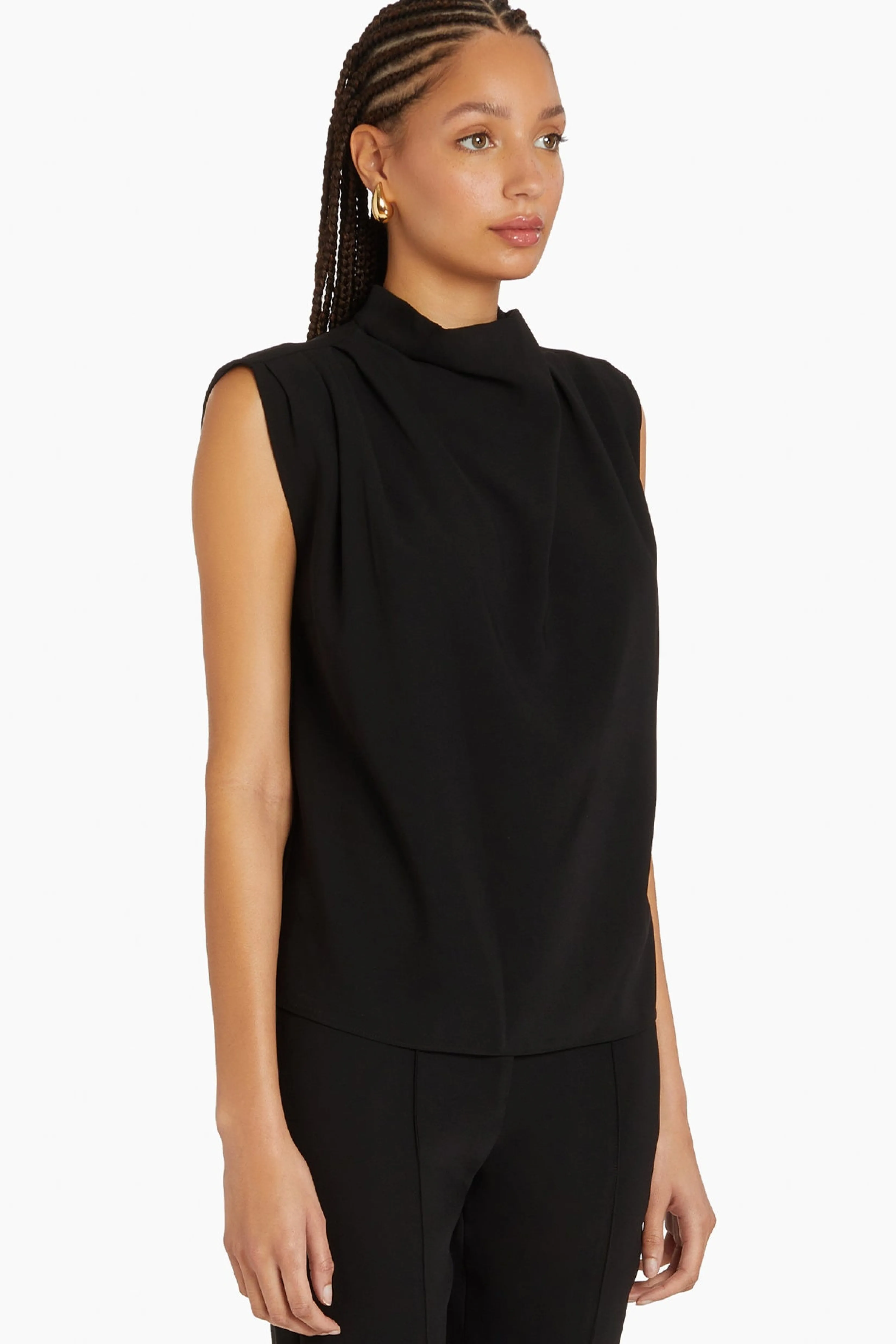 Online Amanda Uprichard Sleeveless Fabienne Top Black